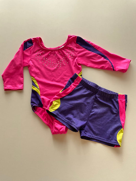 2pc Pink Dance/Gymnastic Outfit