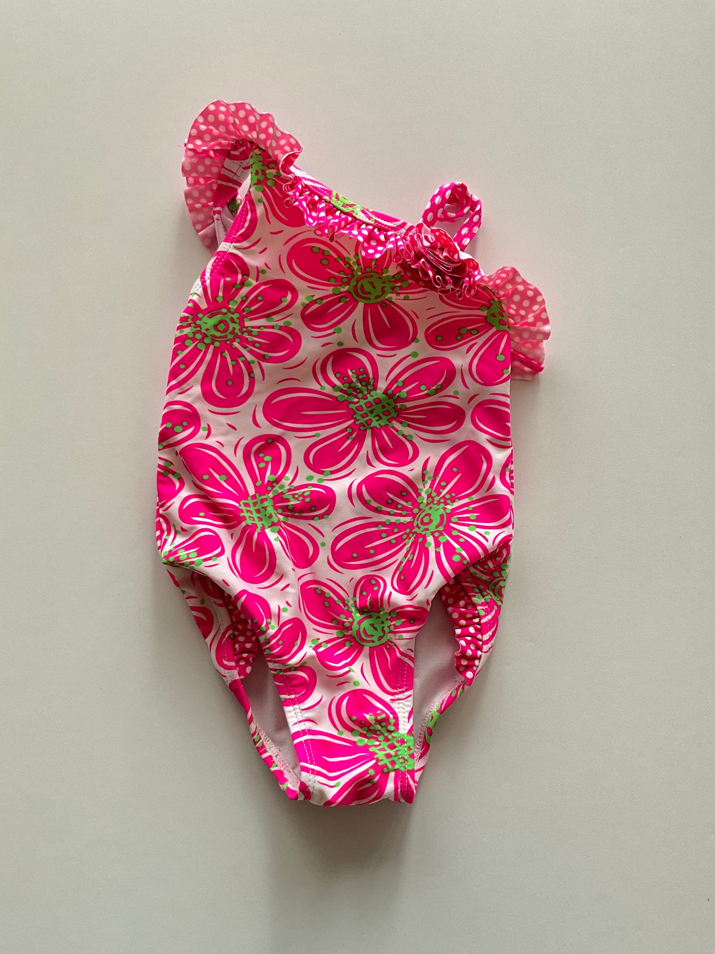 Pink Floral Bathing Suit