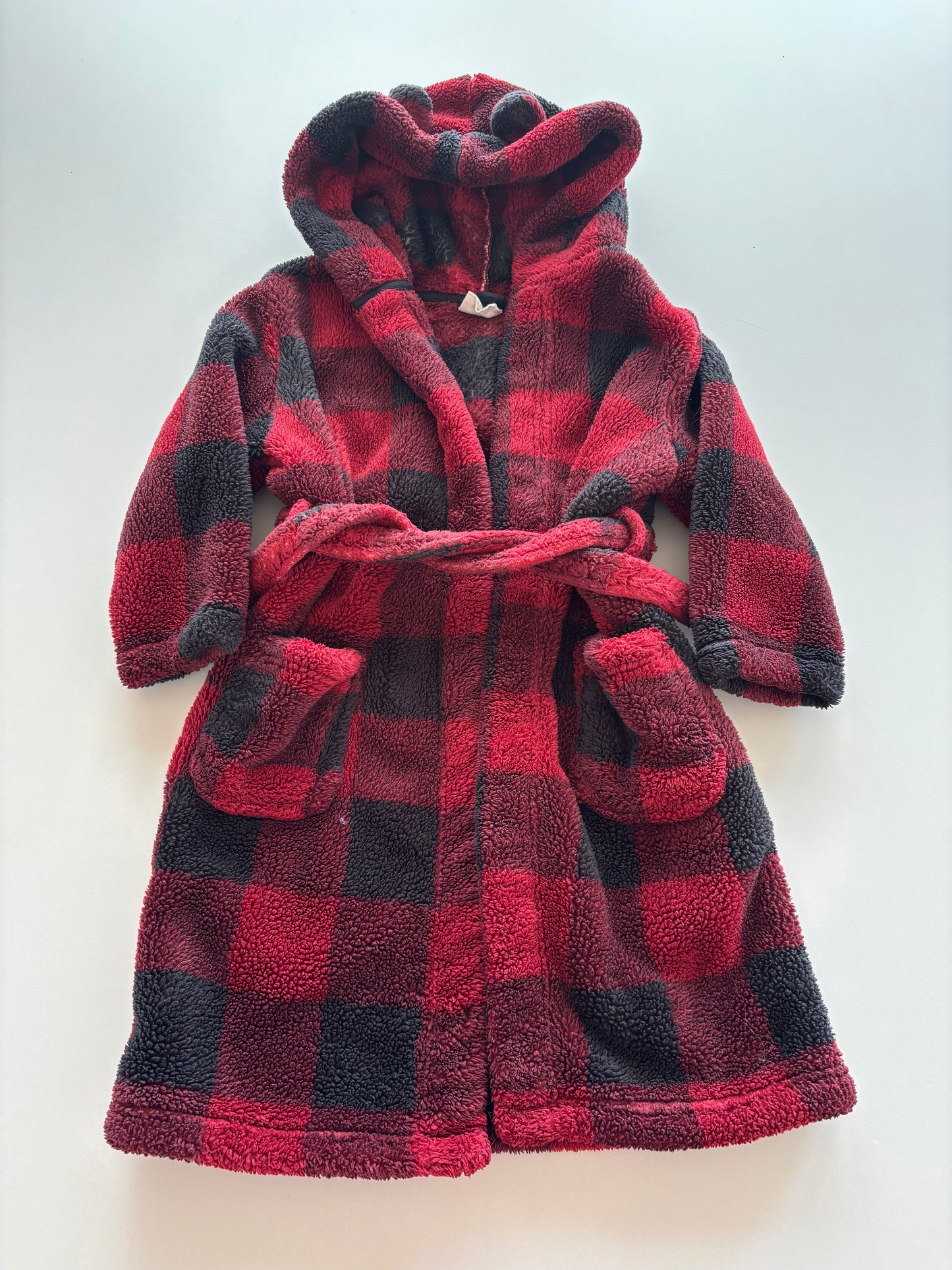 Black & Red Checkered House Robe
