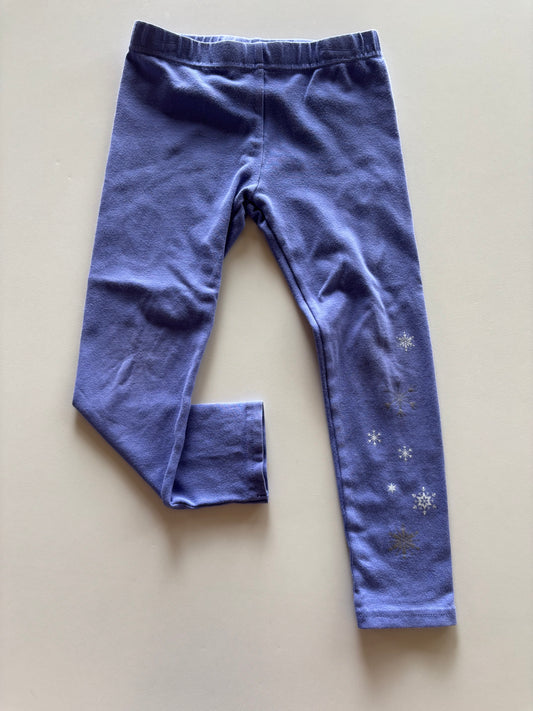 Purple Snowflake Leggings