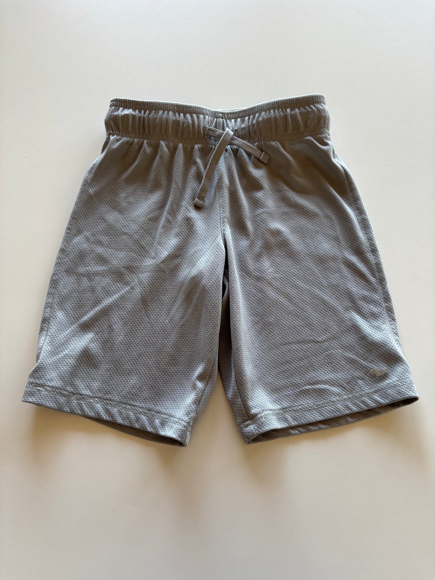 Grey Mesh Athletic Shorts