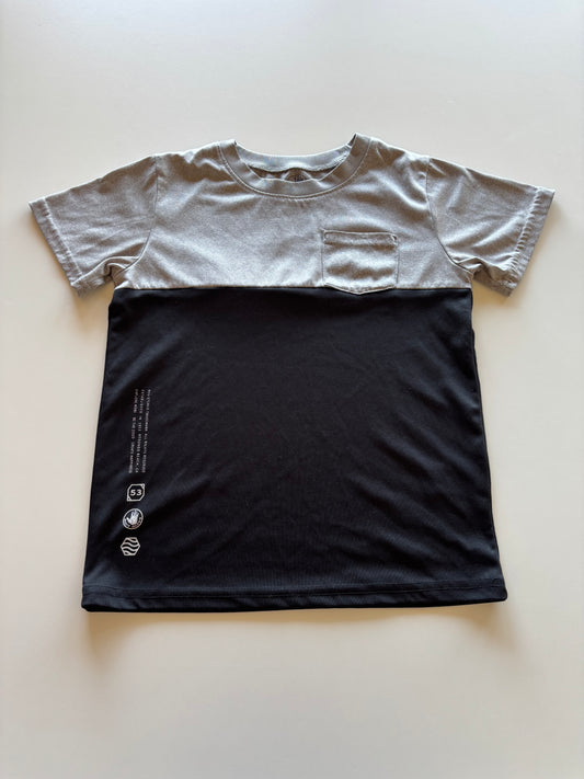 Black with Grey Athletic Pocket Tee