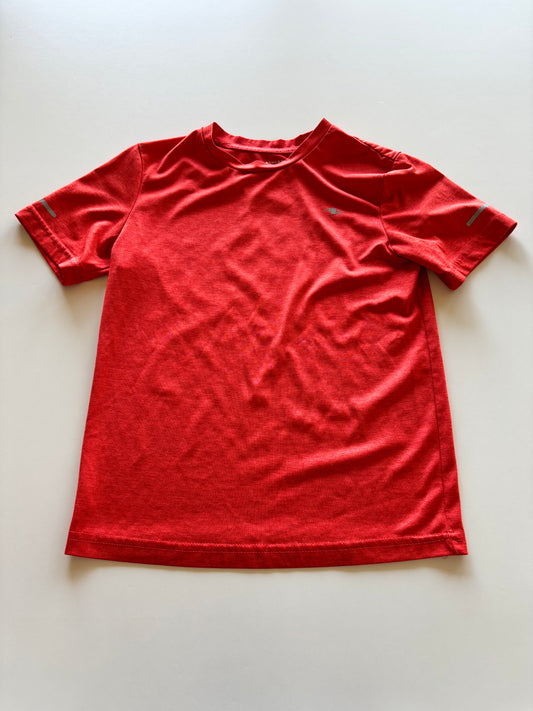 Orangish Red Melange Athletic Tee