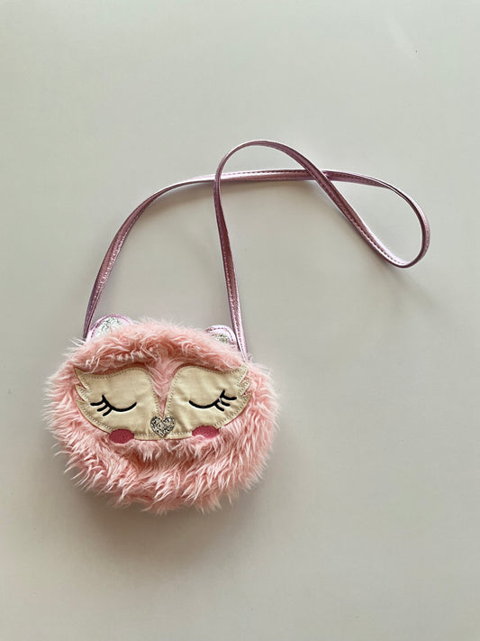Fuzzy Pink Critter Purse