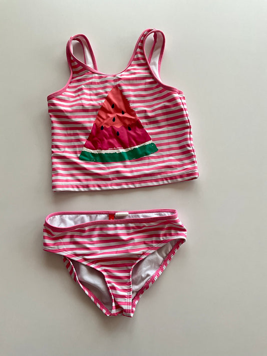 2pc Striped Watermelon Swim Suit