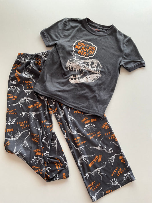 2pc Dinosaur Skeleton Pajamas
