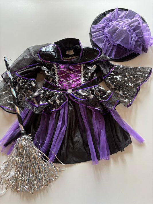 3pc Purple Witch Costume
