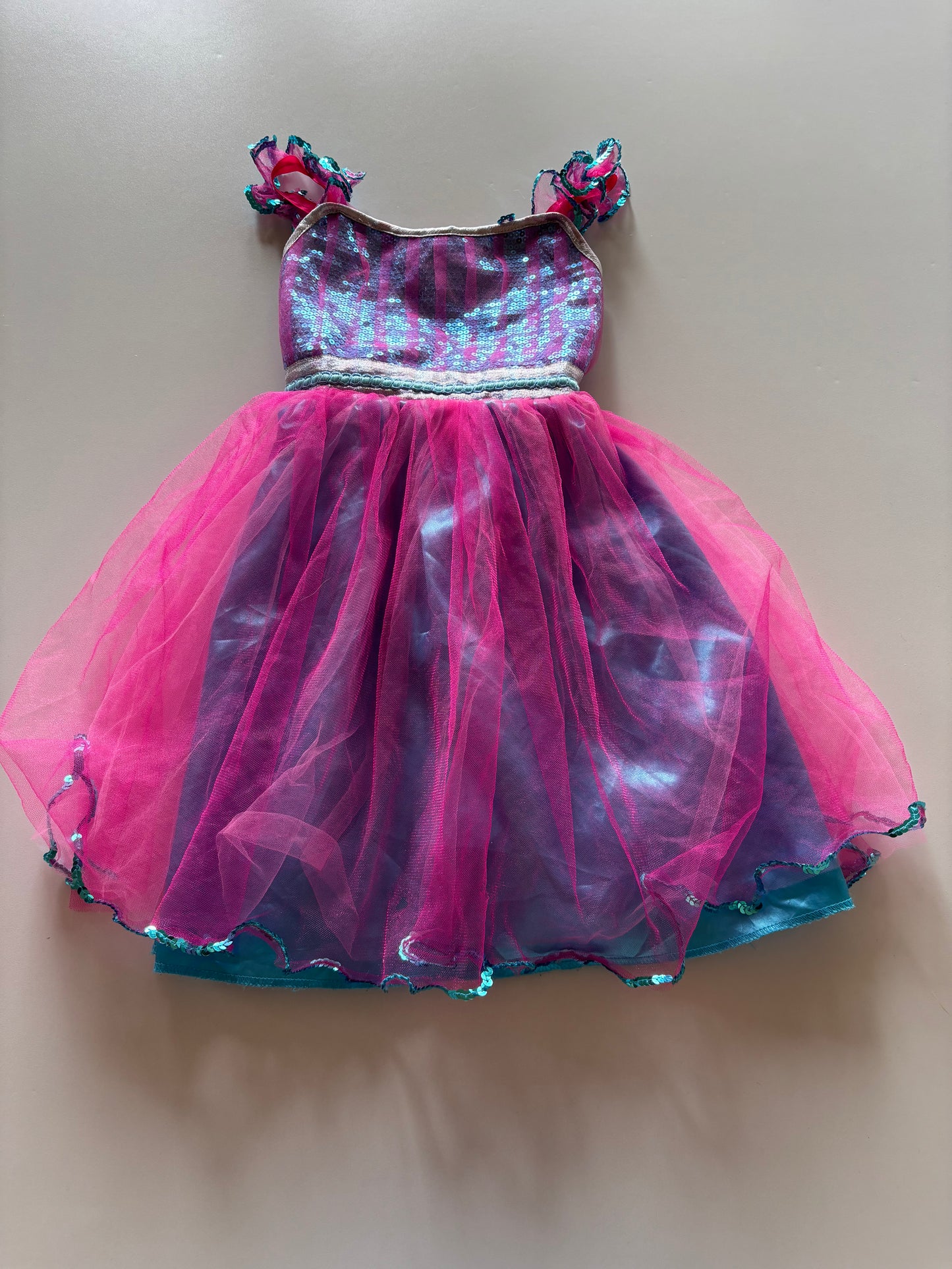 Pink & Blue Tulle Princess Dress