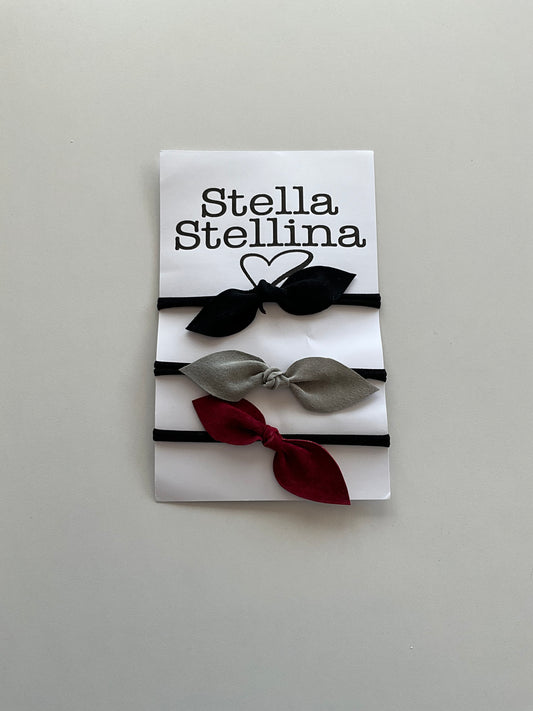 BNWT 3 Baby Bow Headbands