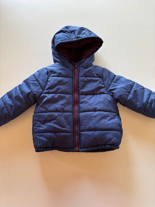 Thick Navy Puffer Jacket