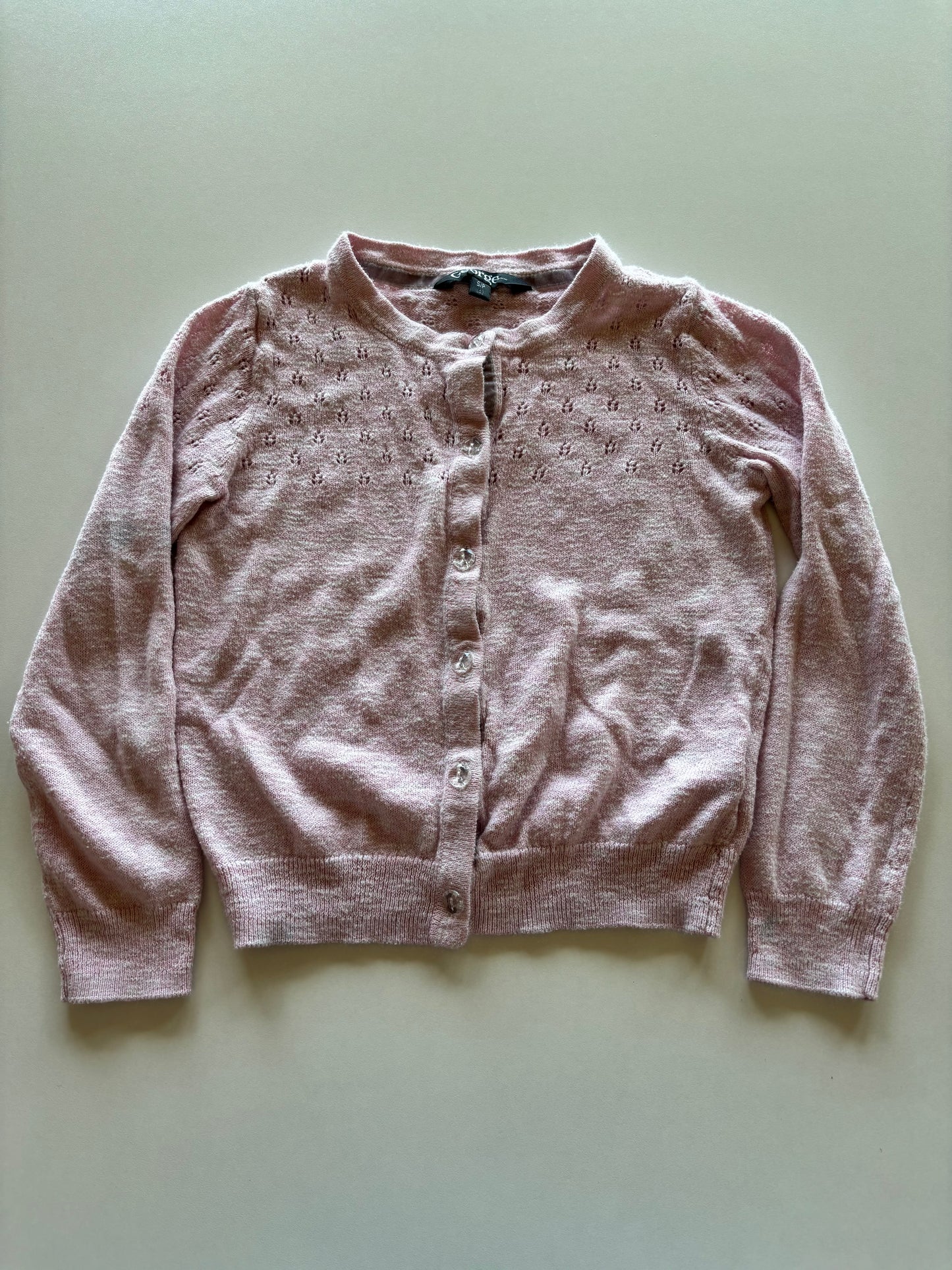 Pink Button Up Cardigan