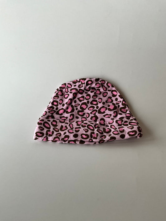 Pink Leopard Beanie
