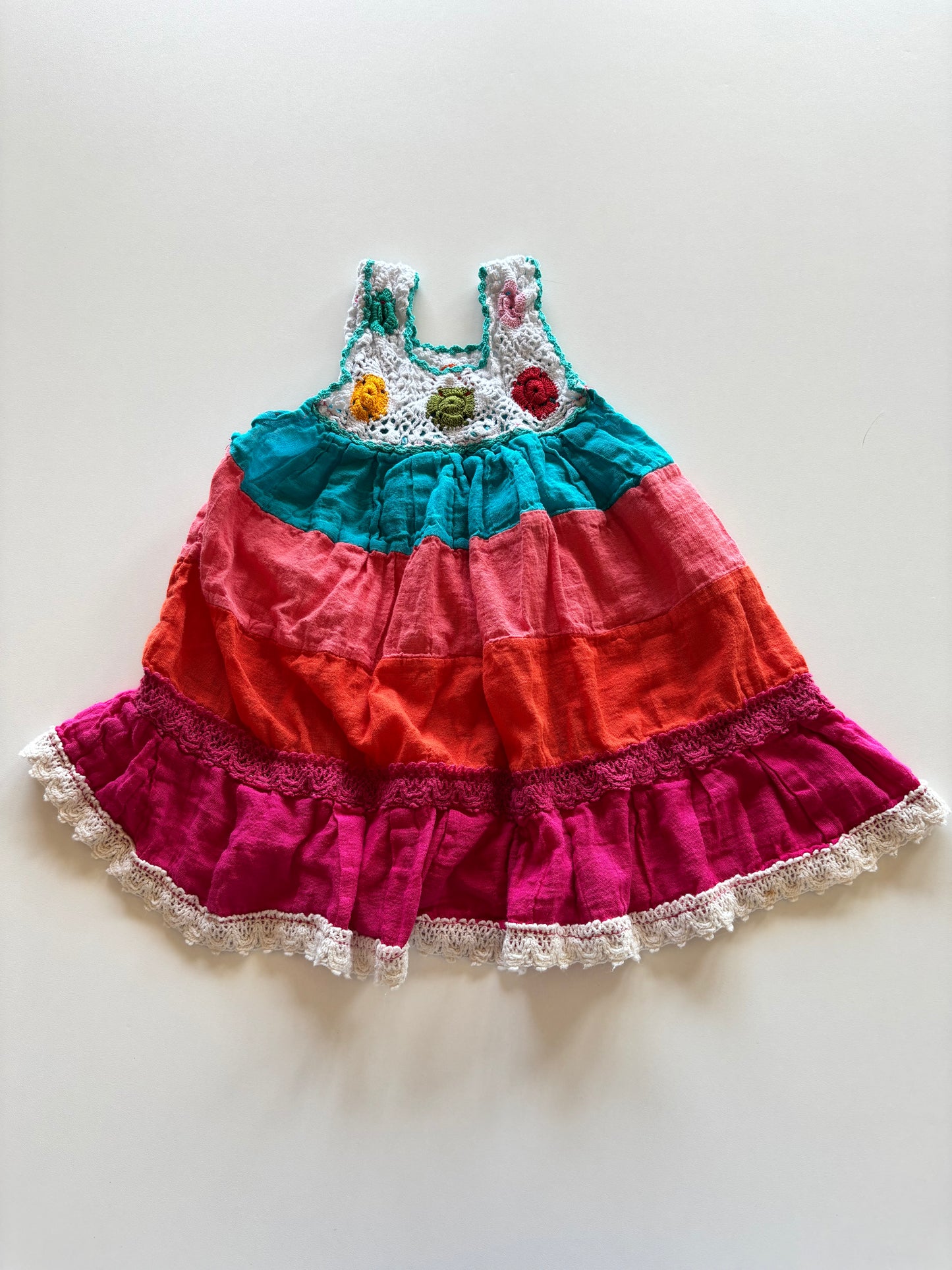 Colourful Tiered Dress