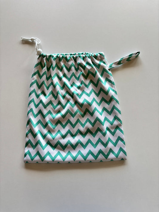 Mint Zig Zag Wet Bag