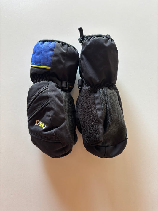 Black & Blue Winter Mittens