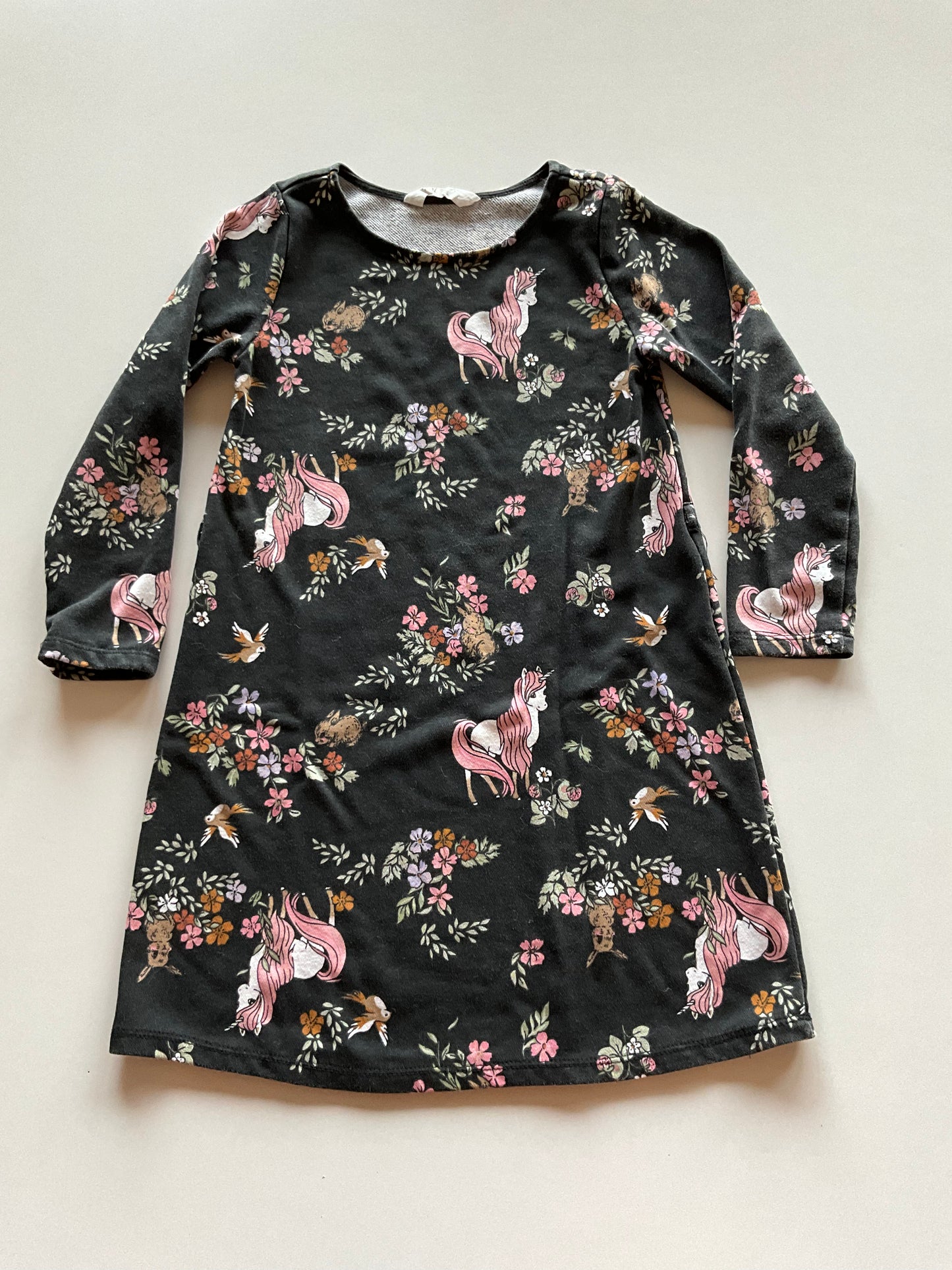 Black Unicorn Sweater Dress