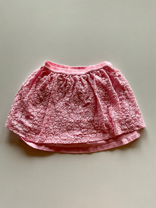 Pink Lace Layered Skirts