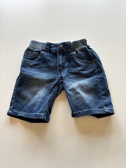 Blue Stretchy Denim Shorts