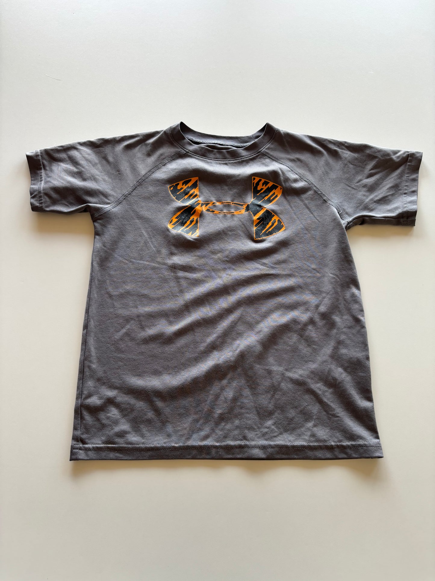 Grey & Orange UA Tee