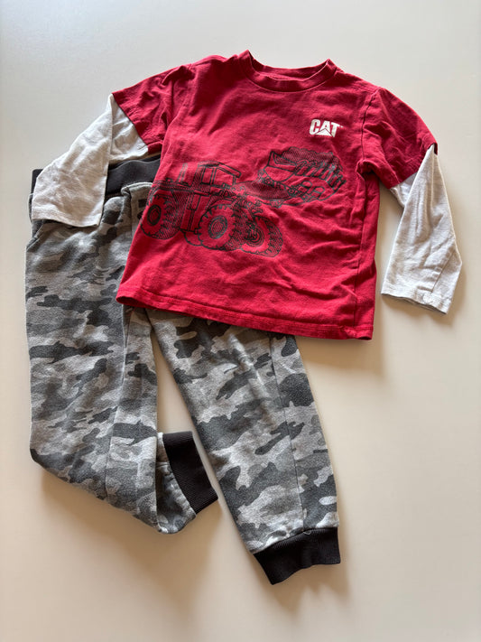 2pc Red & Camo CAT Set