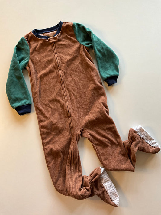 Brown & Green Fleece Sleeper