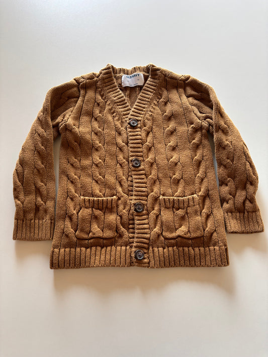 Brown Cable Knit Sweater