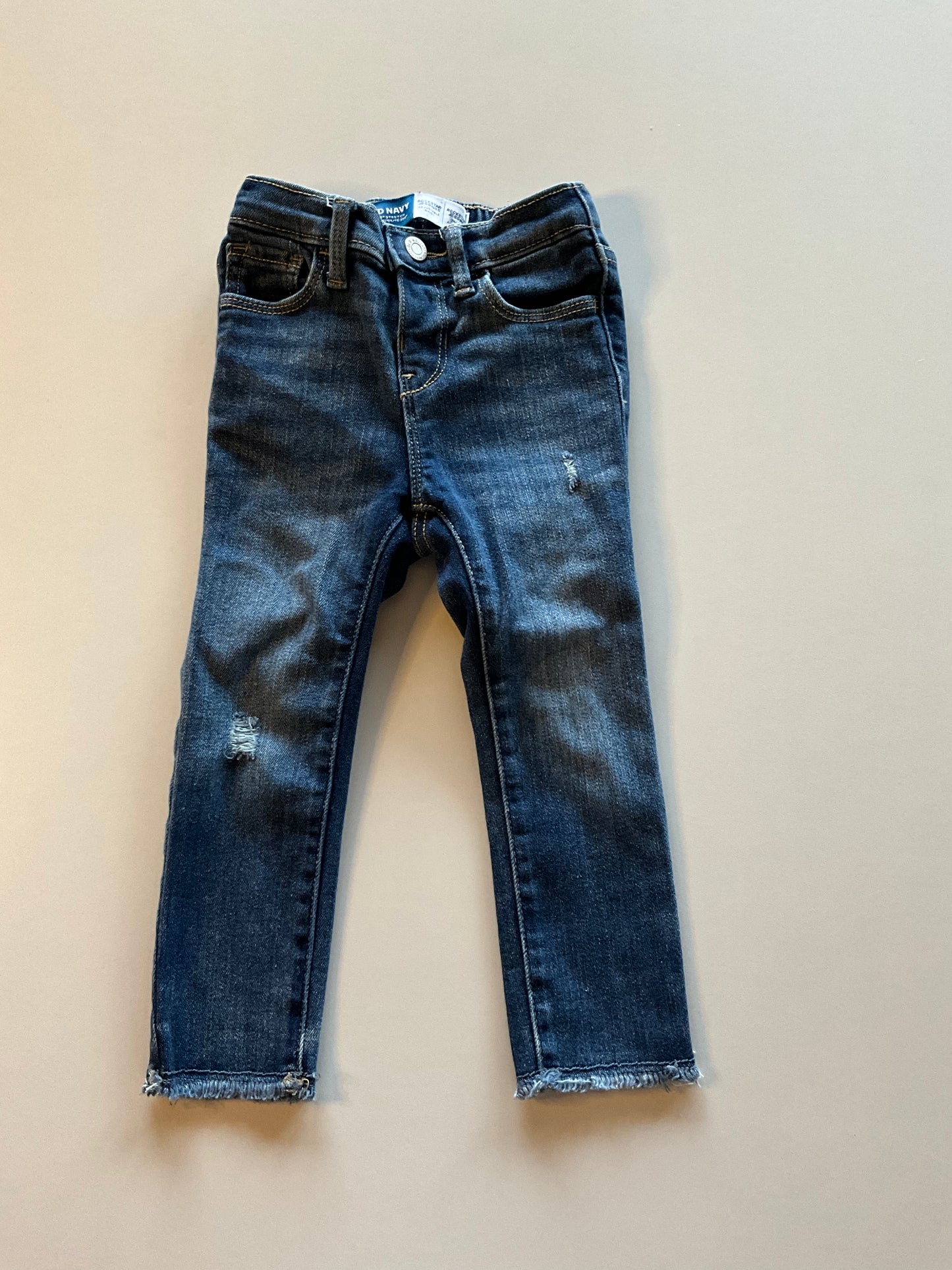 Distressed Denim Jeggings