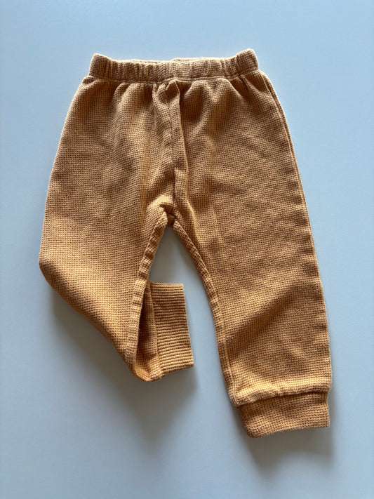 Yellow Waffle Joggers