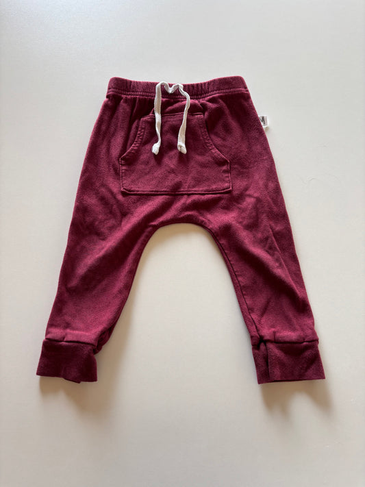 Burgundy Kangaroo Joggers