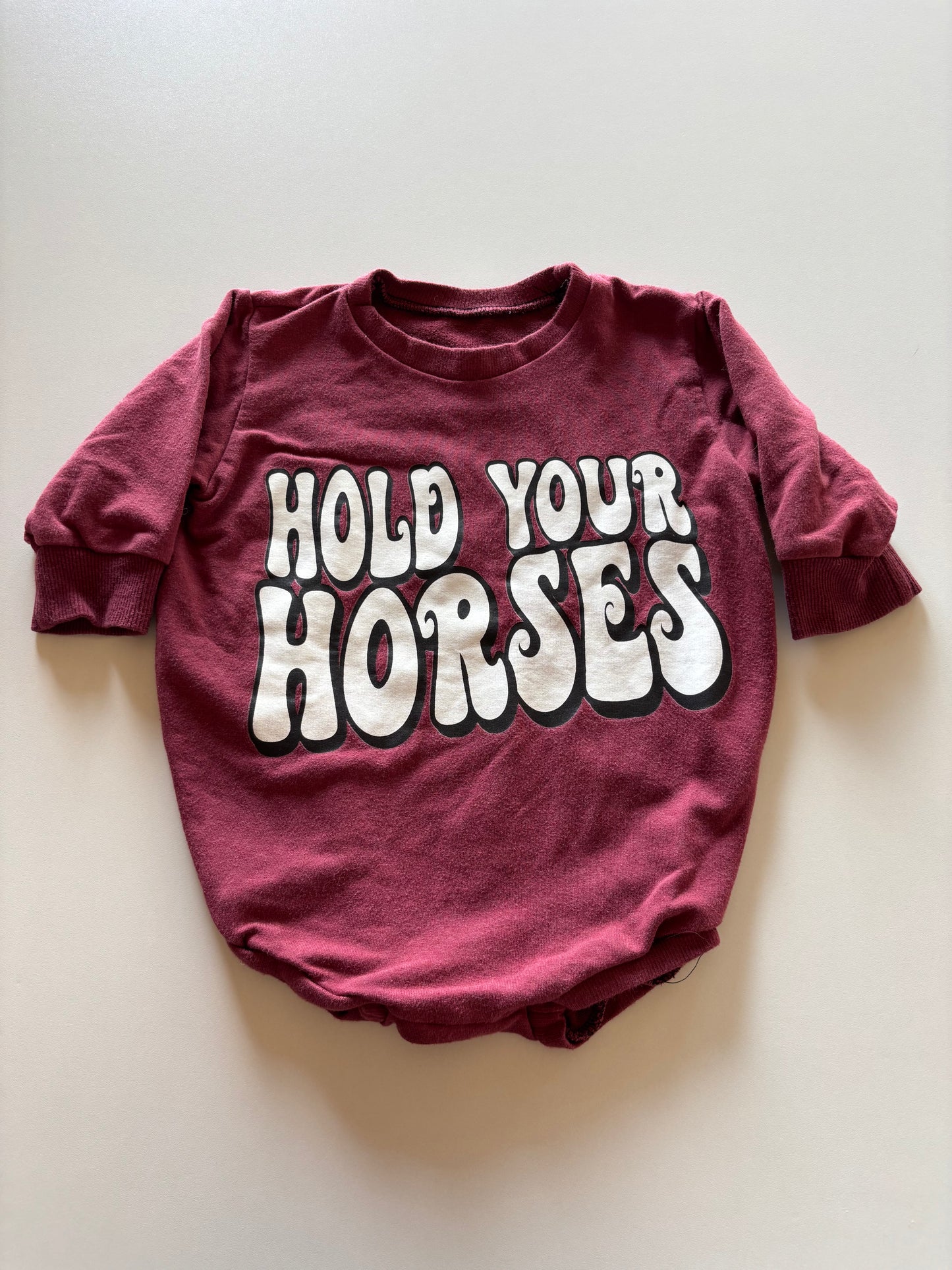 Maroon Sweater Onesie