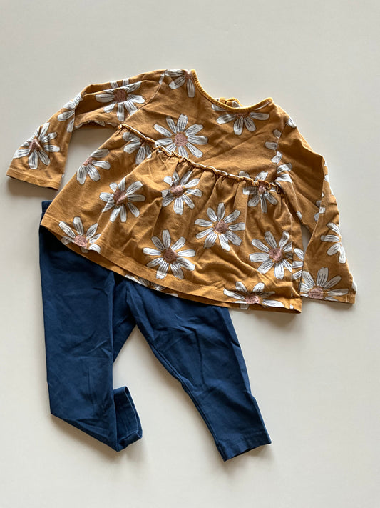 2pc Mustard Daisy Set