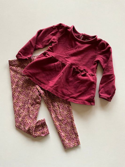 2pc Burgundy Set