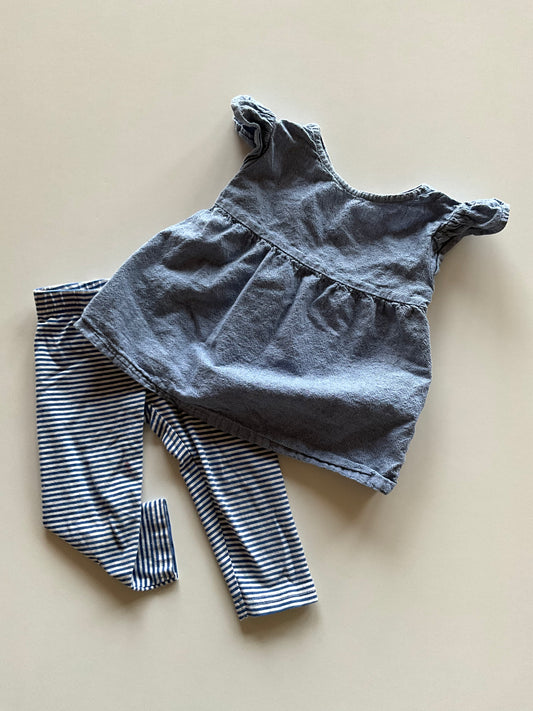 2pc Chambray Set