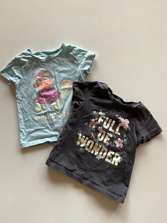 2 Tees - Grey Wonder & Blue Love Tee