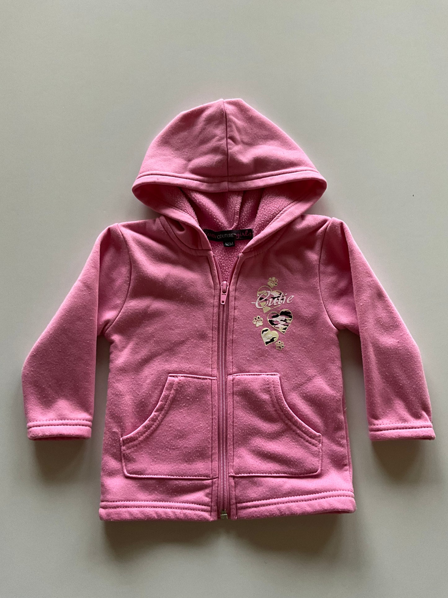Pink Cutie Zip Up Hoodie