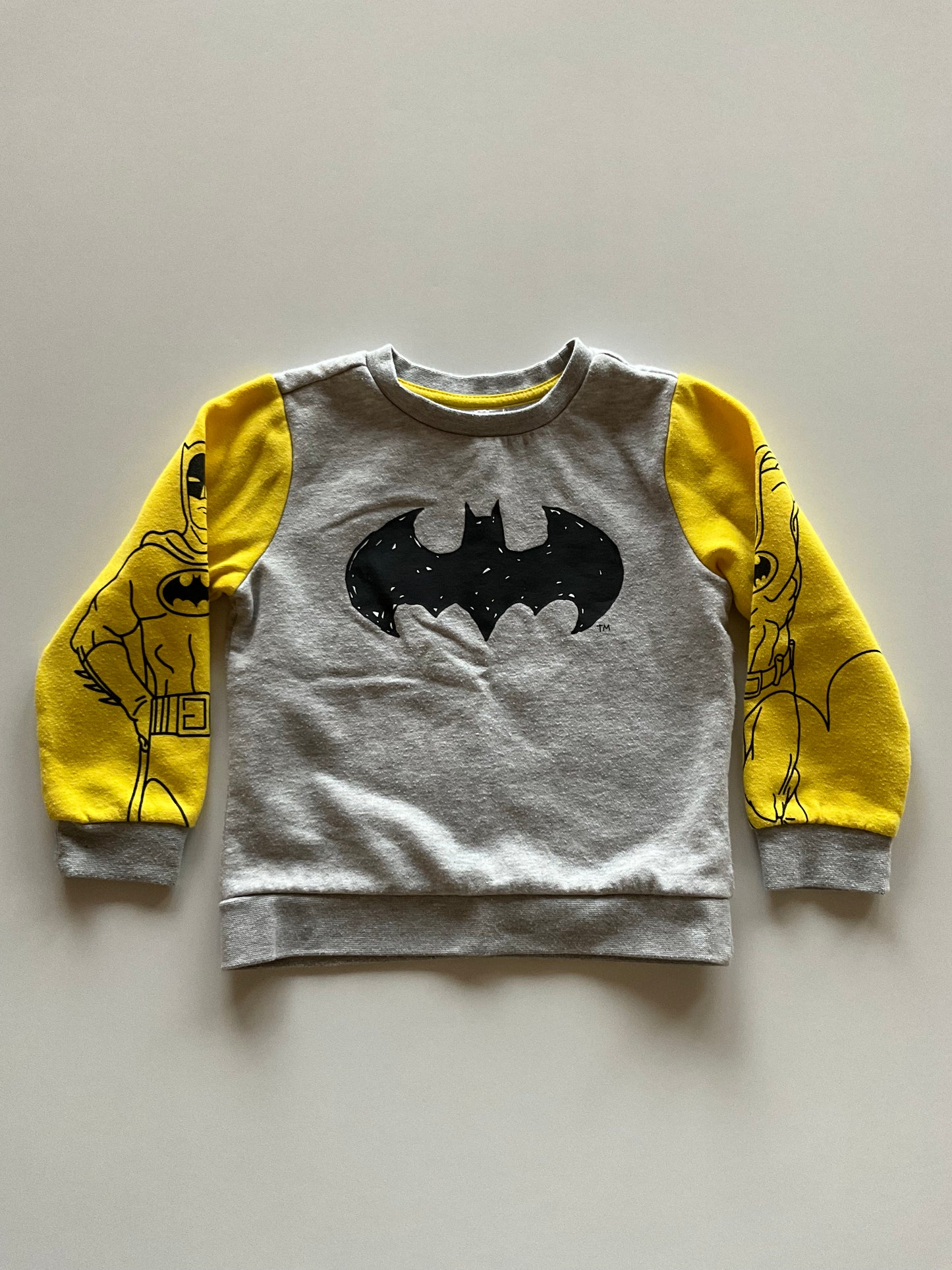 Yellow & Grey Batman Crewneck