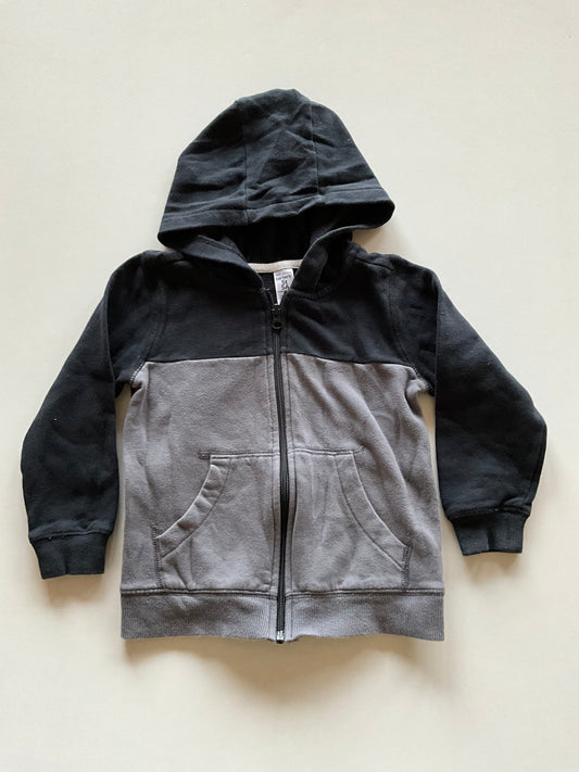 Black & Grey Zip Up Hoodie