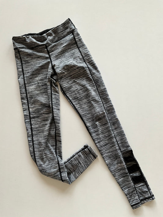 Black & White Melange Athletic Leggings