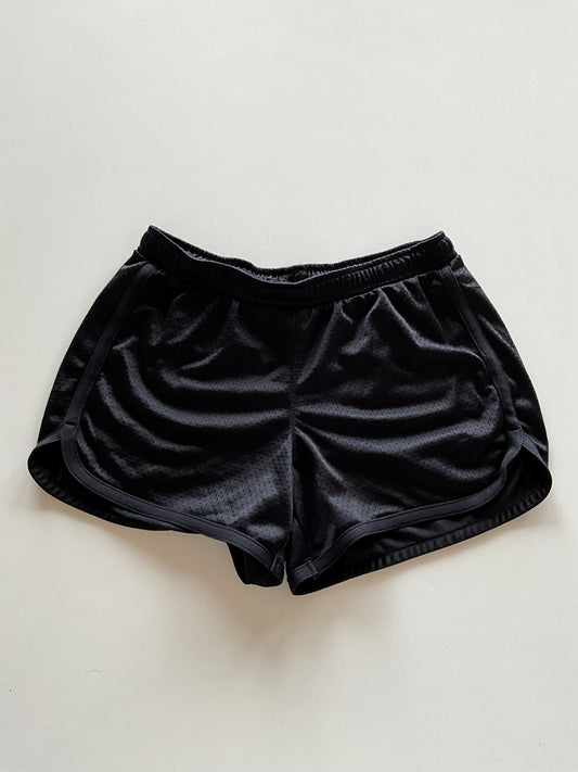 Black Mesh Athletic Shorts