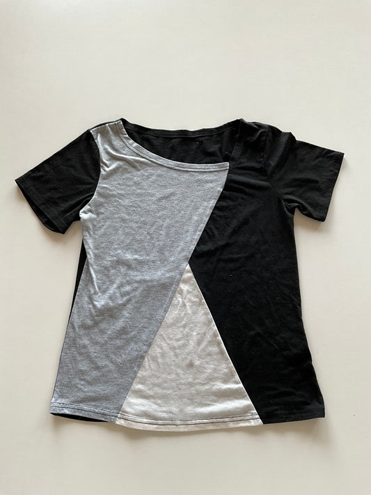 Asymmetrical Colourblock Tee