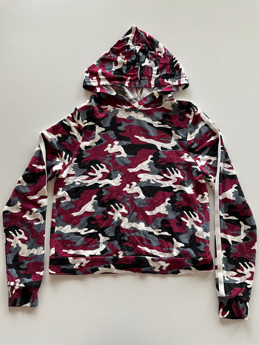 Burgundy Camo Lightweight Hoodie