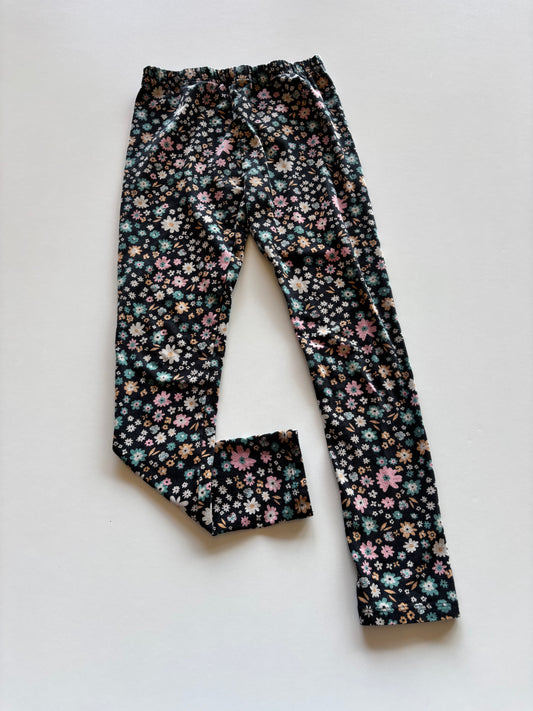 Black Floral Leggings