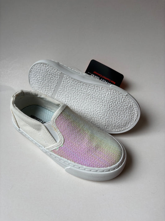 BNIB White Sequin Slip On Shoes