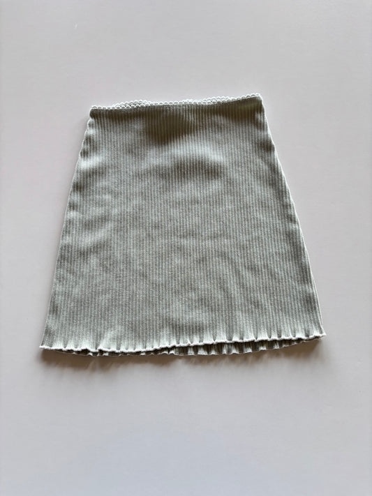 Sage Ribbed Skirt