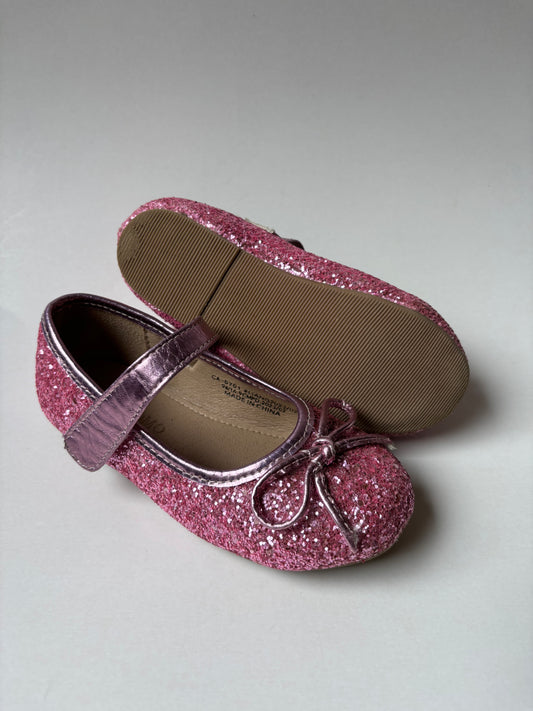 Pink Glitter Flats