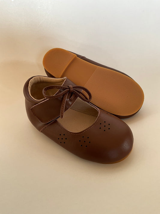 Brown "Mary Janes"