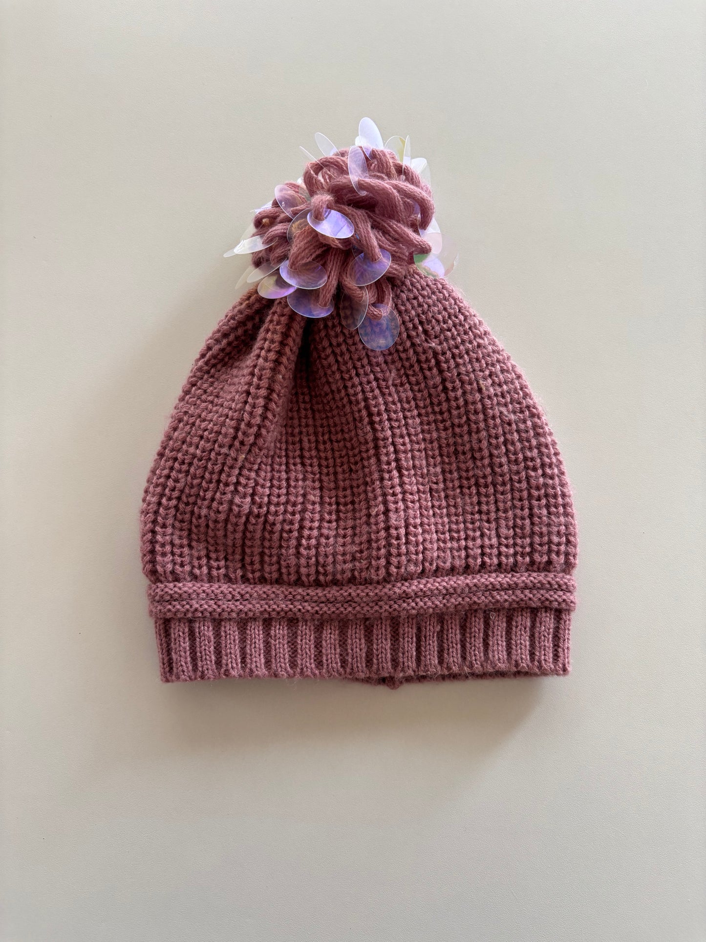 Mauve Knit Toque