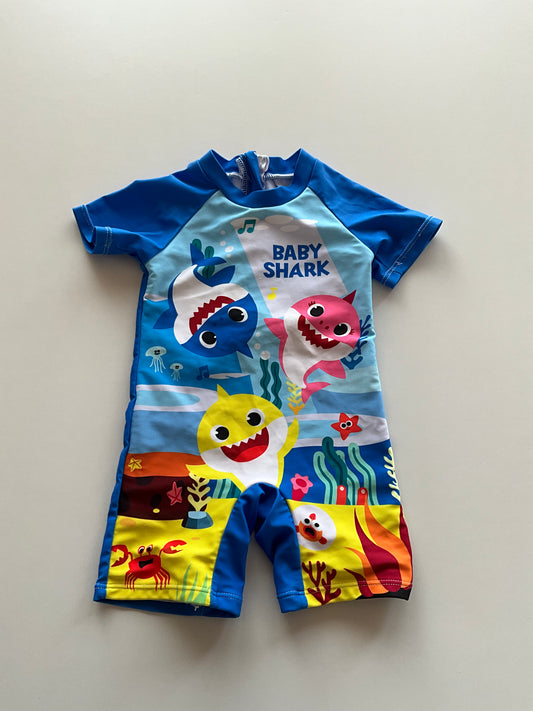 Baby Shark Sun Suit/Rash Guard
