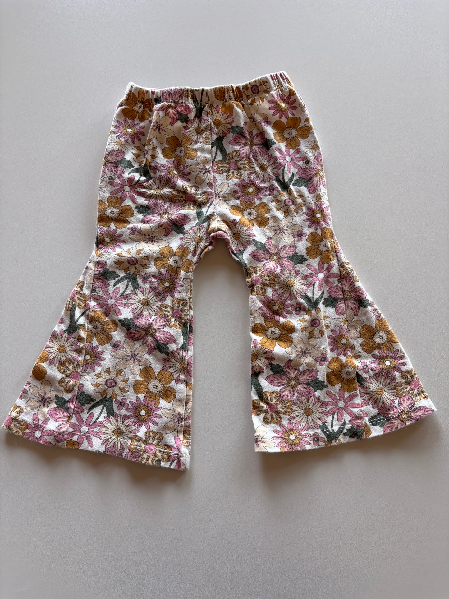 Flared Floral Pants
