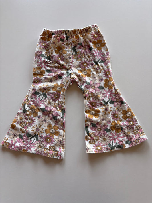 Flared Floral Pants